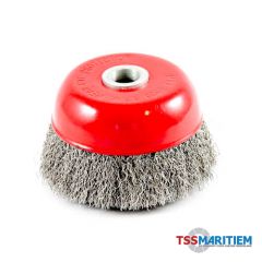 Komborstel, standaard, 100 mm dia, gat 5/8" (16 mm), staal, IMPA 510762