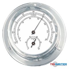 Talamex - Thermo-hygrometer verchroomd 110/84mm