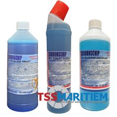 Schoonschip - Vuilwatertank Startkit - Bio Fecalien Treat, Bio Toilet Clean & Bio Geurverwijderaar