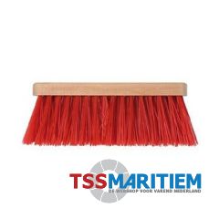 Straatbezem 28 CM Rood PVC