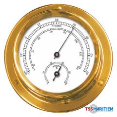 Talamex - Thermo-hygrometer messing 110/84mm