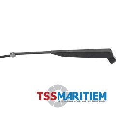 Wisserarm verstelbaar rvs zwart 335-495mm